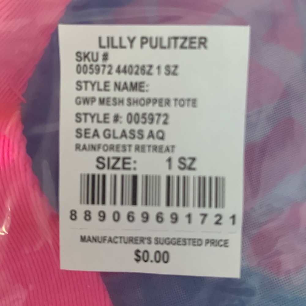 🌺Lilly Pulitzer Oversized Meshed Tote🌺 - Picture 3 of 4